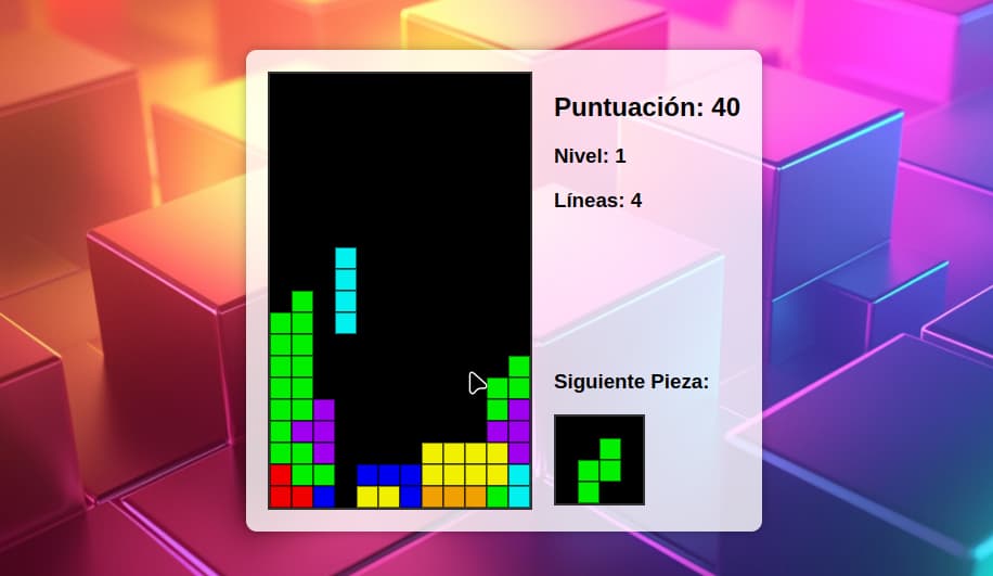 Captura de pantalla 2 del proyecto Tetris - Juego Clasico